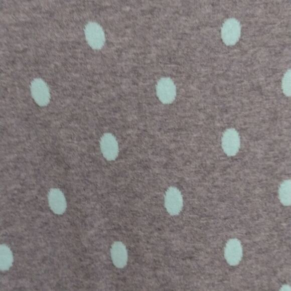 Old Navy gray sweater with light teal polka dots women's extra small - Picture 3 of 4